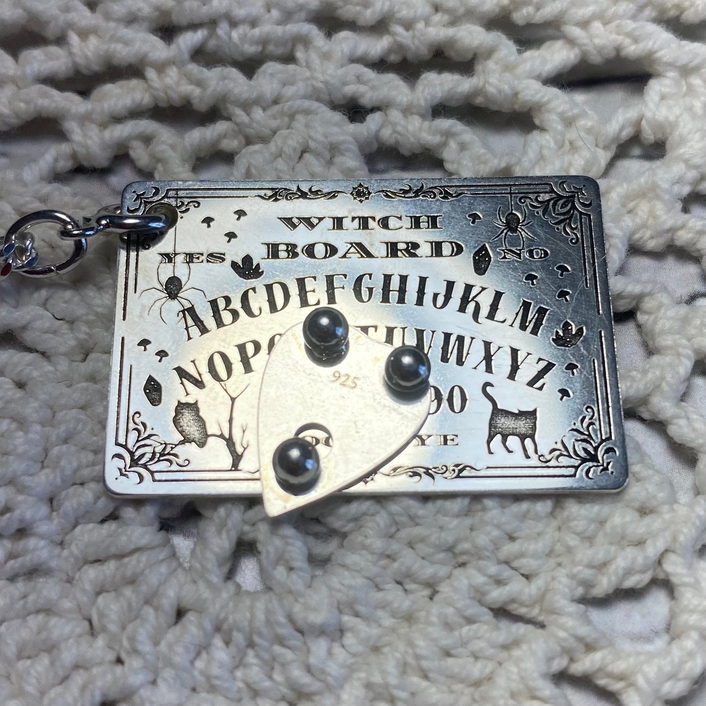 Divination Board with Planchette Functional Necklace