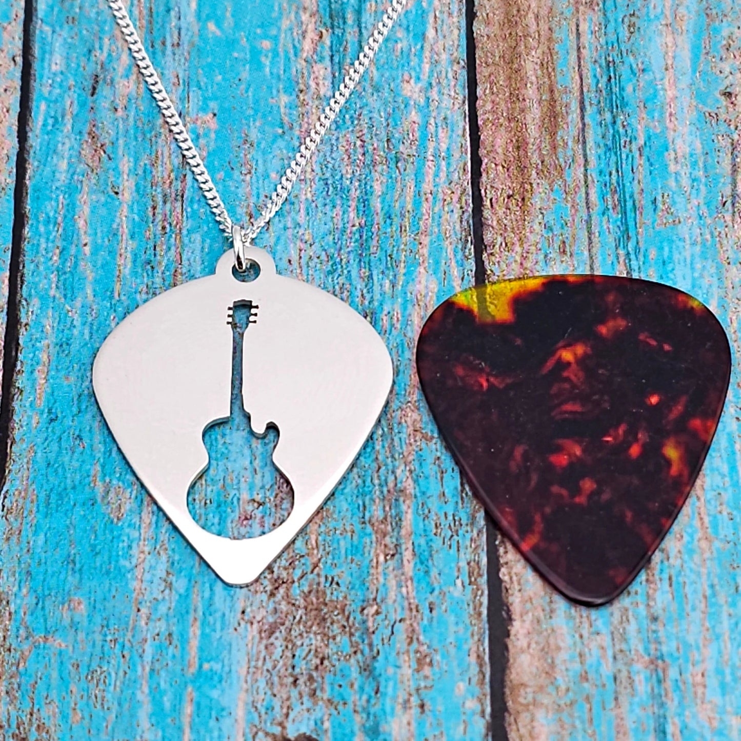 Jazz Guitar Pick Necklace - Talisman Trove