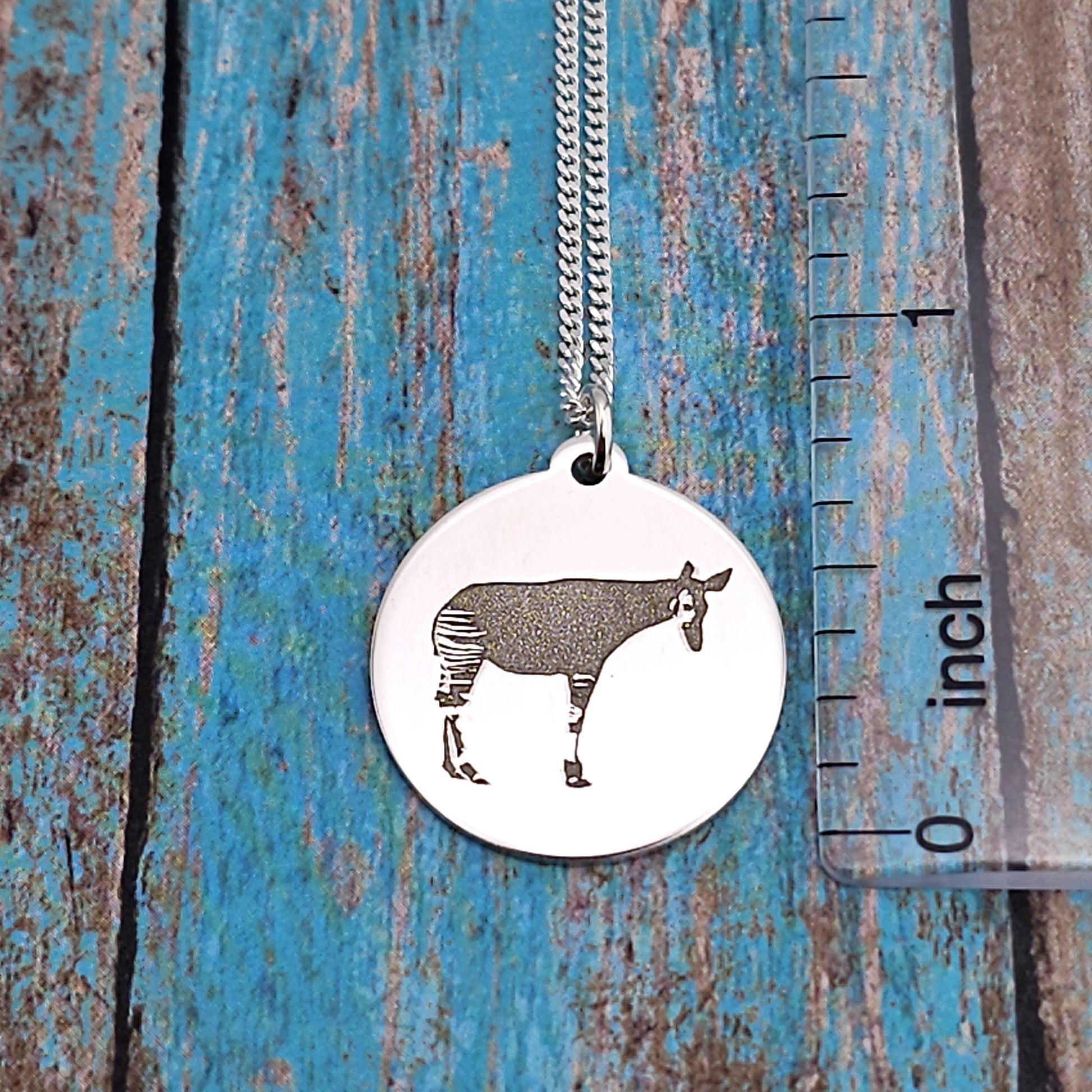 Okapi Engraved Necklace - Talisman Trove