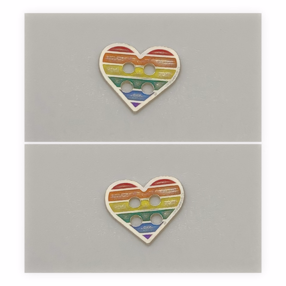 Pride Heart Button