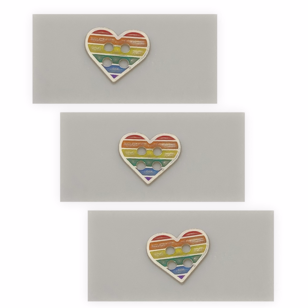 Pride Heart Button