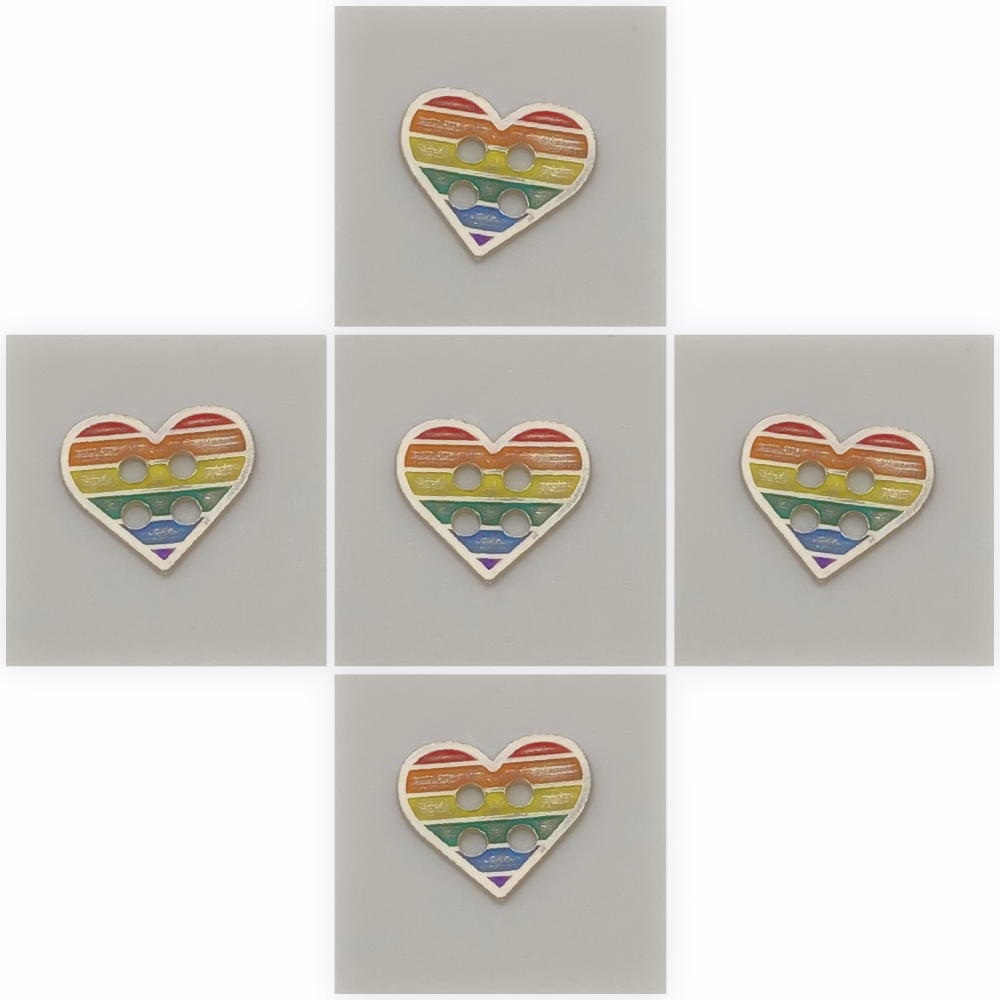 Pride Heart Button