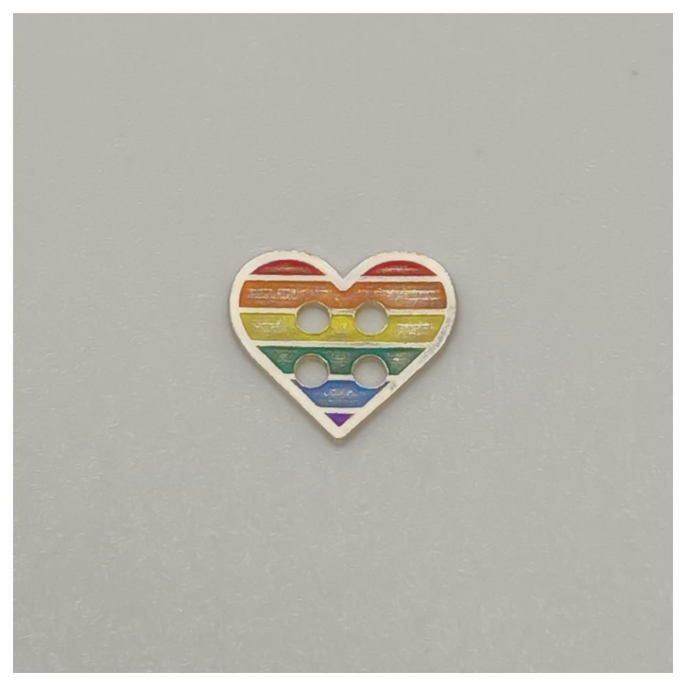 Pride Heart Button