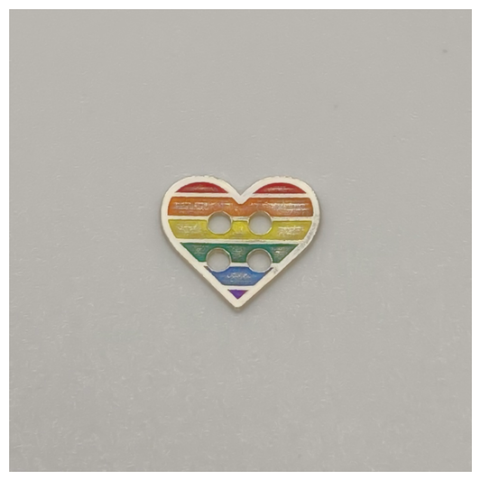 Pride Heart Button