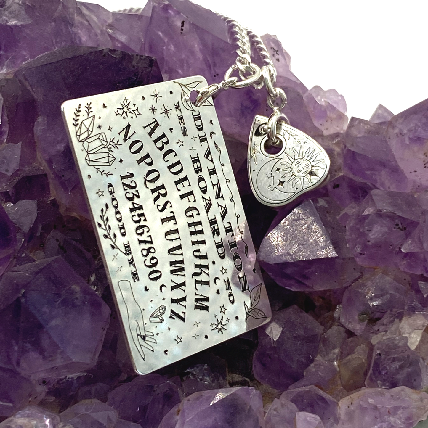 Divination Board with Planchette Functional Necklace