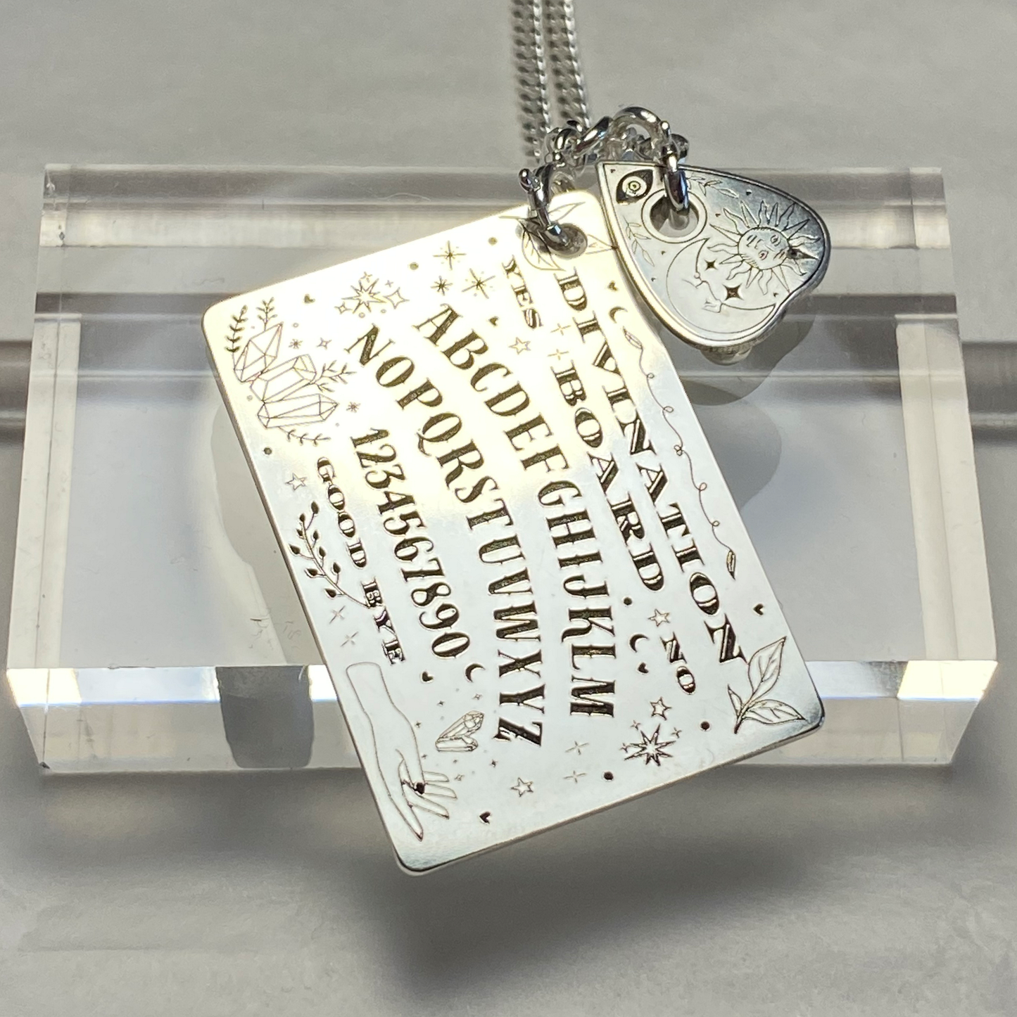 Divination Board with Planchette Functional Necklace