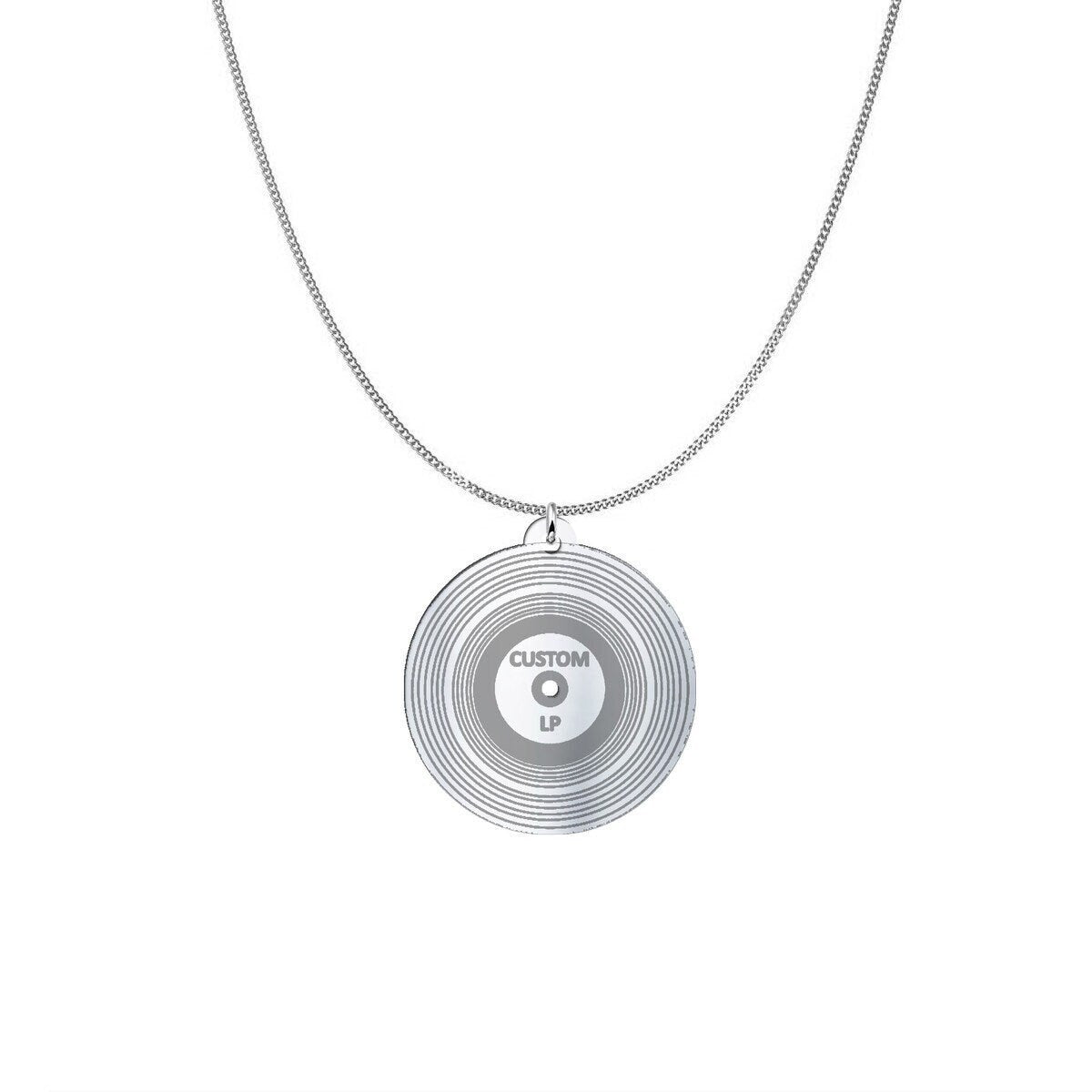 Custom LP Vinyl Record Necklace - Talisman Trove